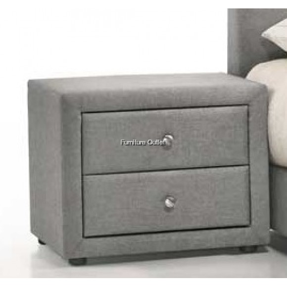 Morocco King Bed + Velvet Bedside Table